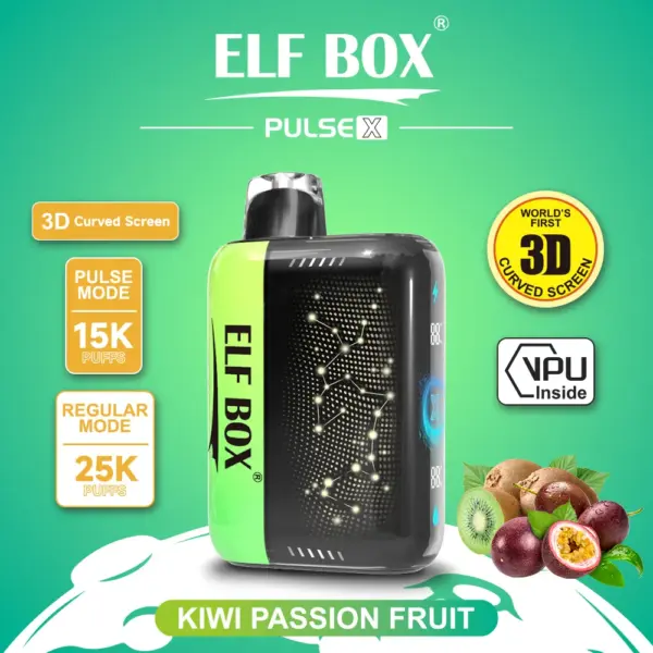 キウイパッションフルーツ フレーバー（ニコチンベイプ5%）｜ELF BOX PLUS X