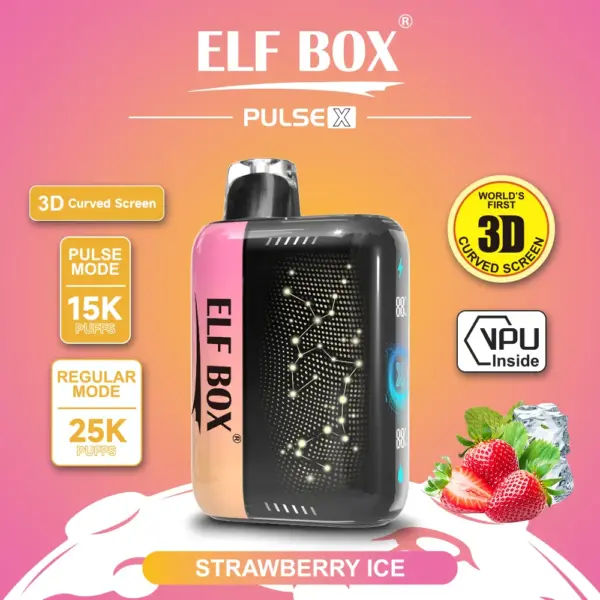 ストロベリーアイス フレーバー（ニコチンベイプ5%）｜ELF BOX PLUS X